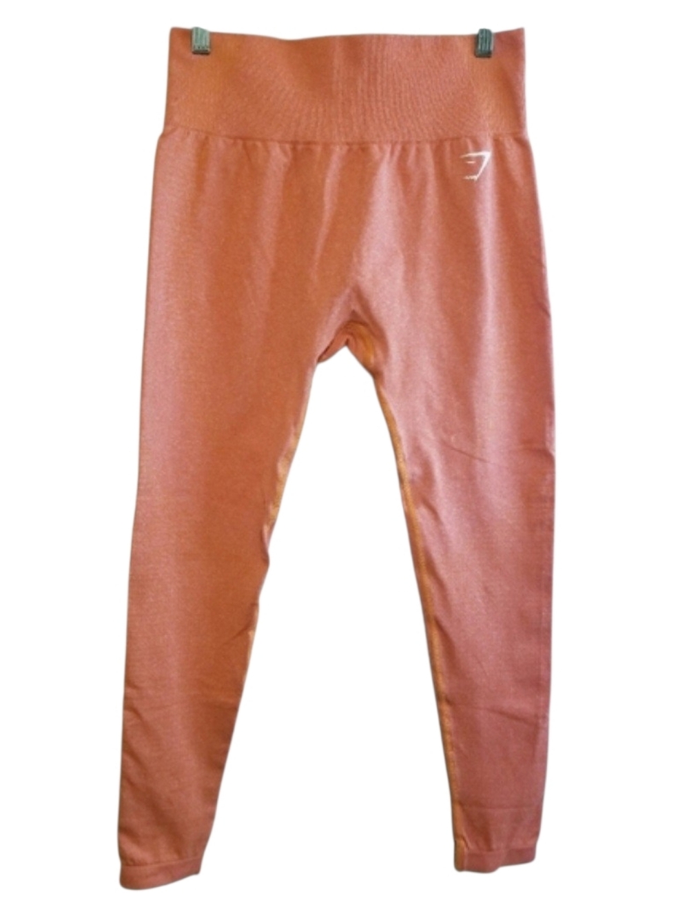 Gymshark Vital Seamless High-Waist Leggings in Intense Orange Marl Color
